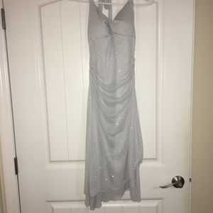 Glittery silver cocktail dress NWT